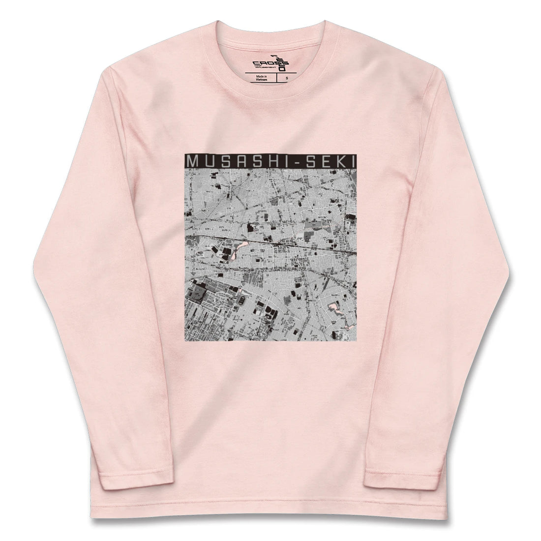 【武蔵関（東京都）】地図柄ロングスリーブTシャツ