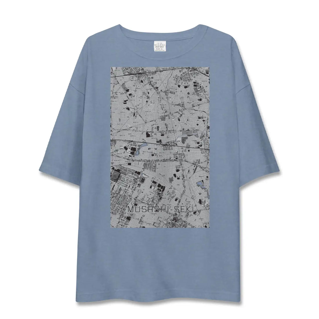 【武蔵関（東京都）】地図柄ビッグシルエットTシャツ