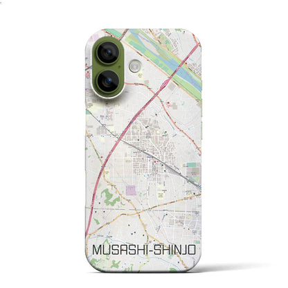 【武蔵新城（神奈川県）】地図柄iPhoneケース（バックカバータイプ）