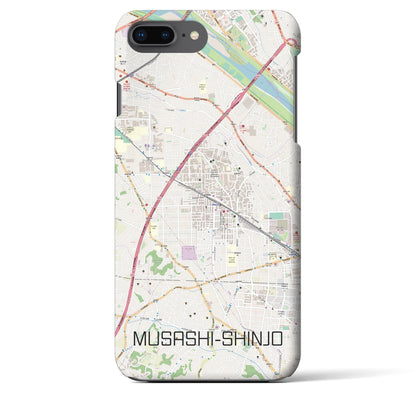 【武蔵新城（神奈川県）】地図柄iPhoneケース（バックカバータイプ）