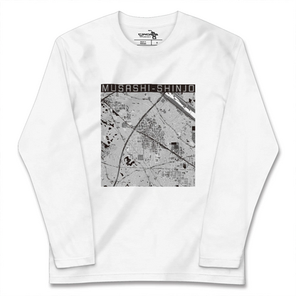 【武蔵新城（神奈川県）】地図柄ロングスリーブTシャツ