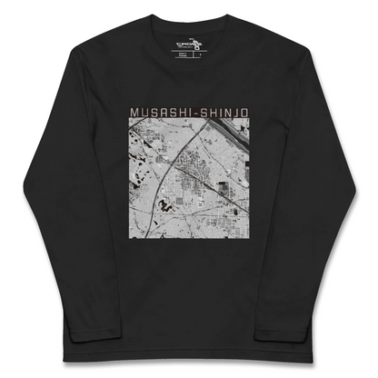 【武蔵新城（神奈川県）】地図柄ロングスリーブTシャツ