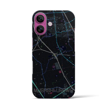 【武蔵浦和（埼玉県）】地図柄iPhoneケース（バックカバータイプ）