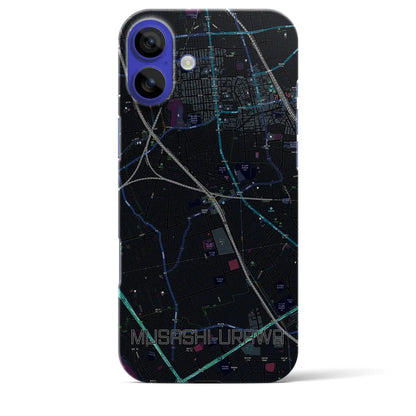 【武蔵浦和（埼玉県）】地図柄iPhoneケース（バックカバータイプ）