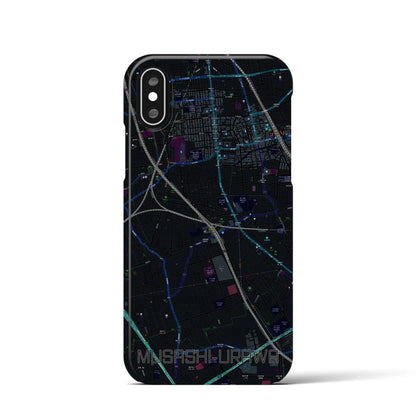【武蔵浦和（埼玉県）】地図柄iPhoneケース（バックカバータイプ）