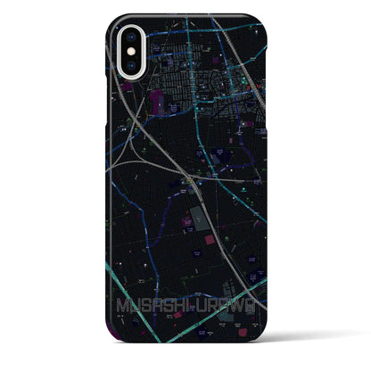 【武蔵浦和（埼玉県）】地図柄iPhoneケース（バックカバータイプ）