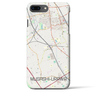 【武蔵浦和（埼玉県）】地図柄iPhoneケース（バックカバータイプ）