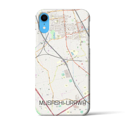 【武蔵浦和（埼玉県）】地図柄iPhoneケース（バックカバータイプ）