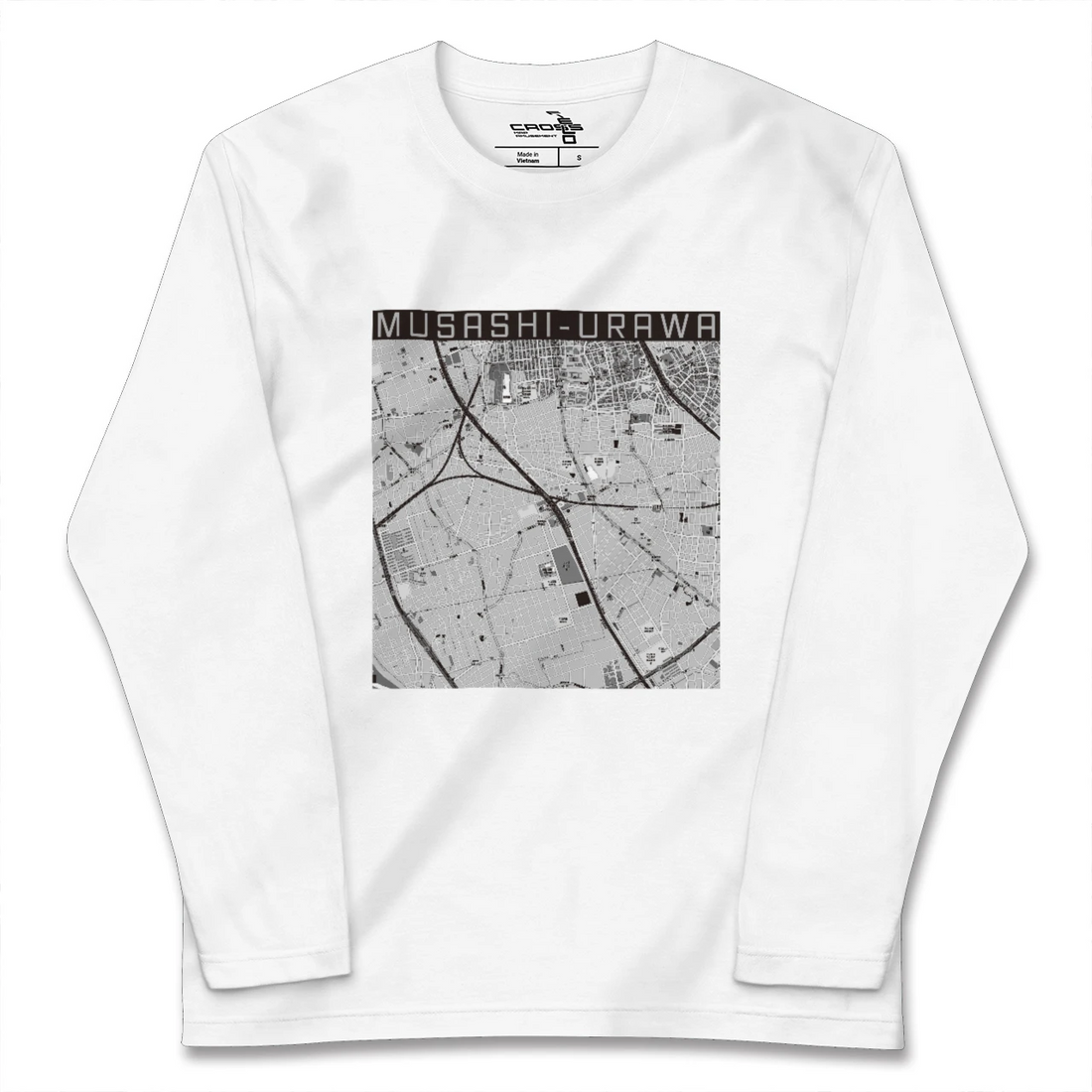 【武蔵浦和(埼玉県)】地図柄ロングスリーブTシャツ