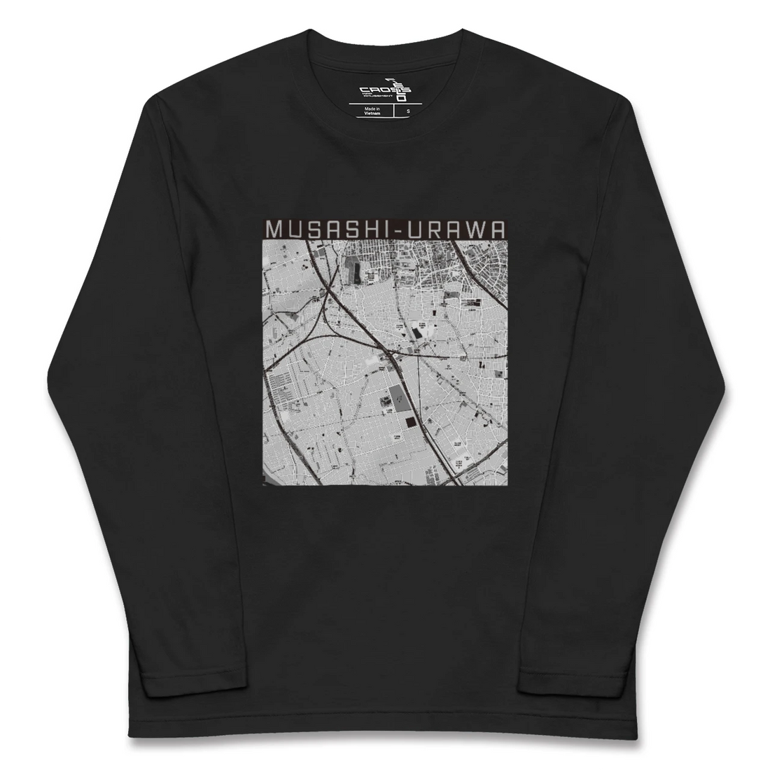 【武蔵浦和(埼玉県)】地図柄ロングスリーブTシャツ