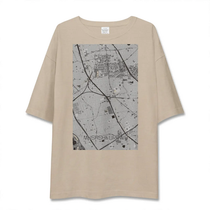 【武蔵浦和（埼玉県）】地図柄ビッグシルエットTシャツ