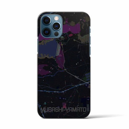 【武蔵大和（東京都）】地図柄iPhoneケース（バックカバータイプ）