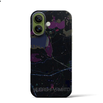 【武蔵大和（東京都）】地図柄iPhoneケース（バックカバータイプ）