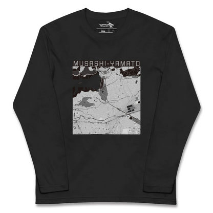 【武蔵大和（東京都）】地図柄ロングスリーブTシャツ
