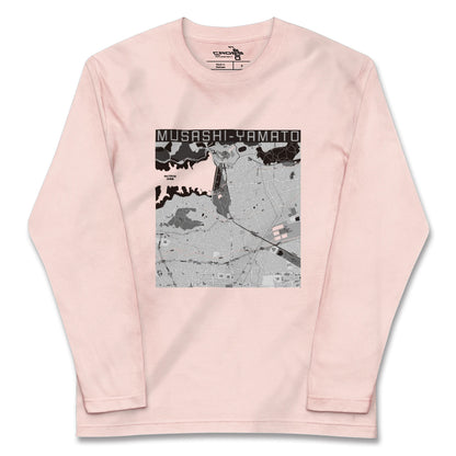 【武蔵大和（東京都）】地図柄ロングスリーブTシャツ
