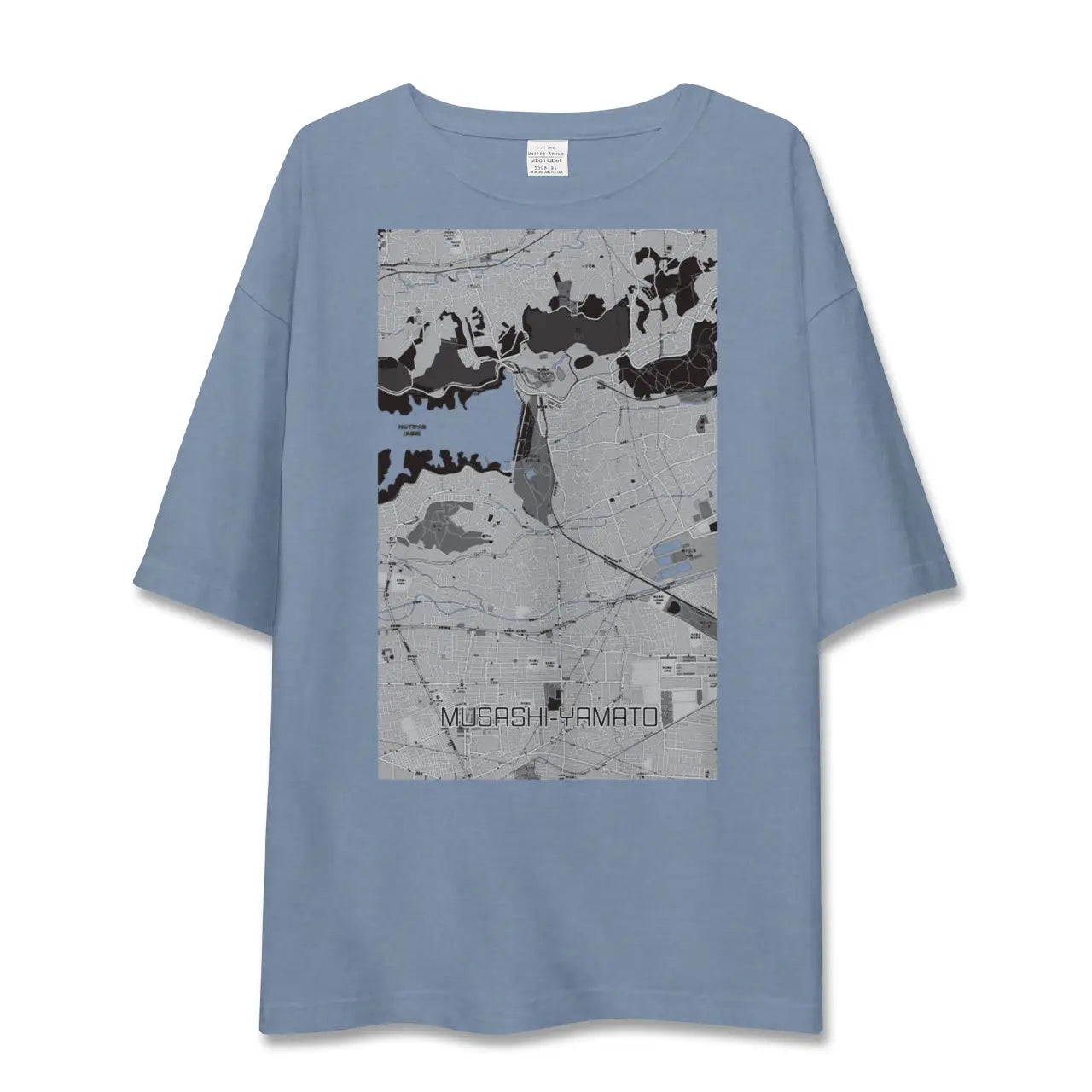 【武蔵大和（東京都）】地図柄ビッグシルエットTシャツ