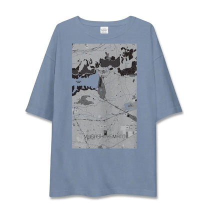 【武蔵大和（東京都）】地図柄ビッグシルエットTシャツ