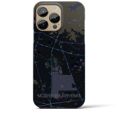 【武蔵村山（東京都）】地図柄iPhoneケース（バックカバータイプ）