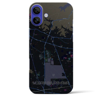 【武蔵村山（東京都）】地図柄iPhoneケース（バックカバータイプ）