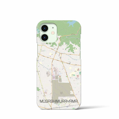 【武蔵村山（東京都）】地図柄iPhoneケース（バックカバータイプ）