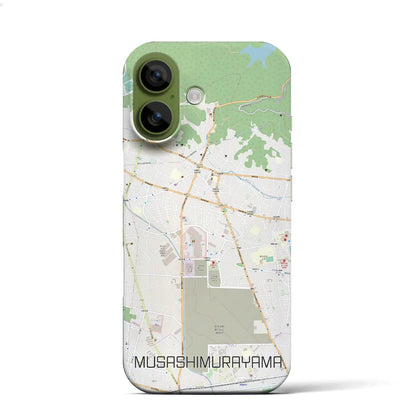 【武蔵村山（東京都）】地図柄iPhoneケース（バックカバータイプ）