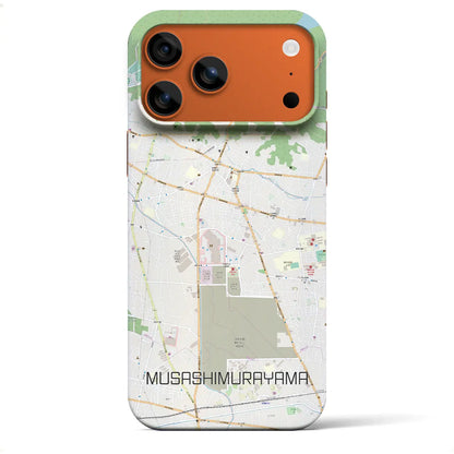 【武蔵村山（東京都）】地図柄iPhoneケース（バックカバータイプ）