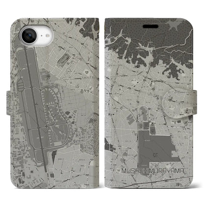 【武蔵村山（東京都）】地図柄iPhoneケース（手帳タイプ）