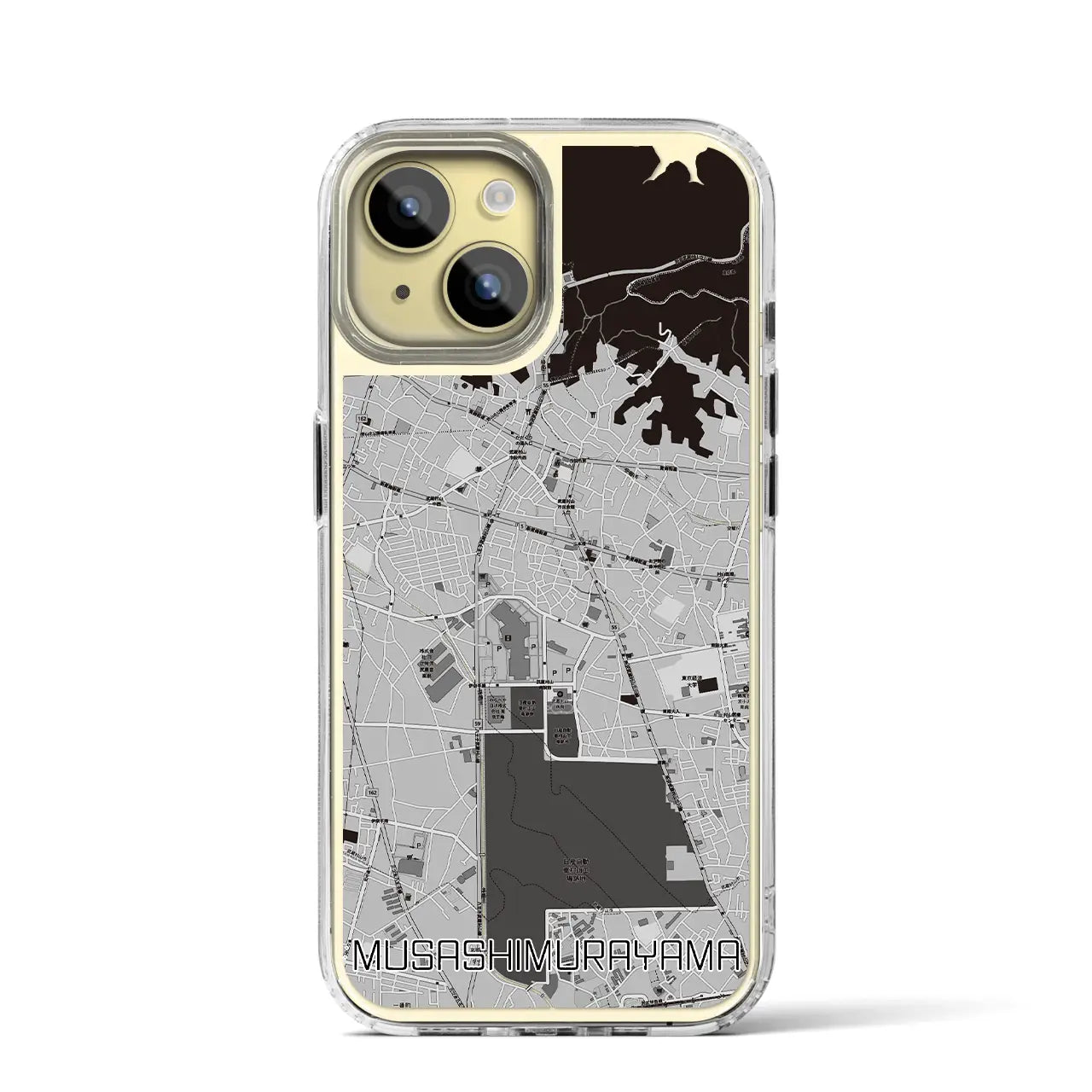 【武蔵村山（東京都）】地図柄iPhoneケース（MagSafeタイプ）