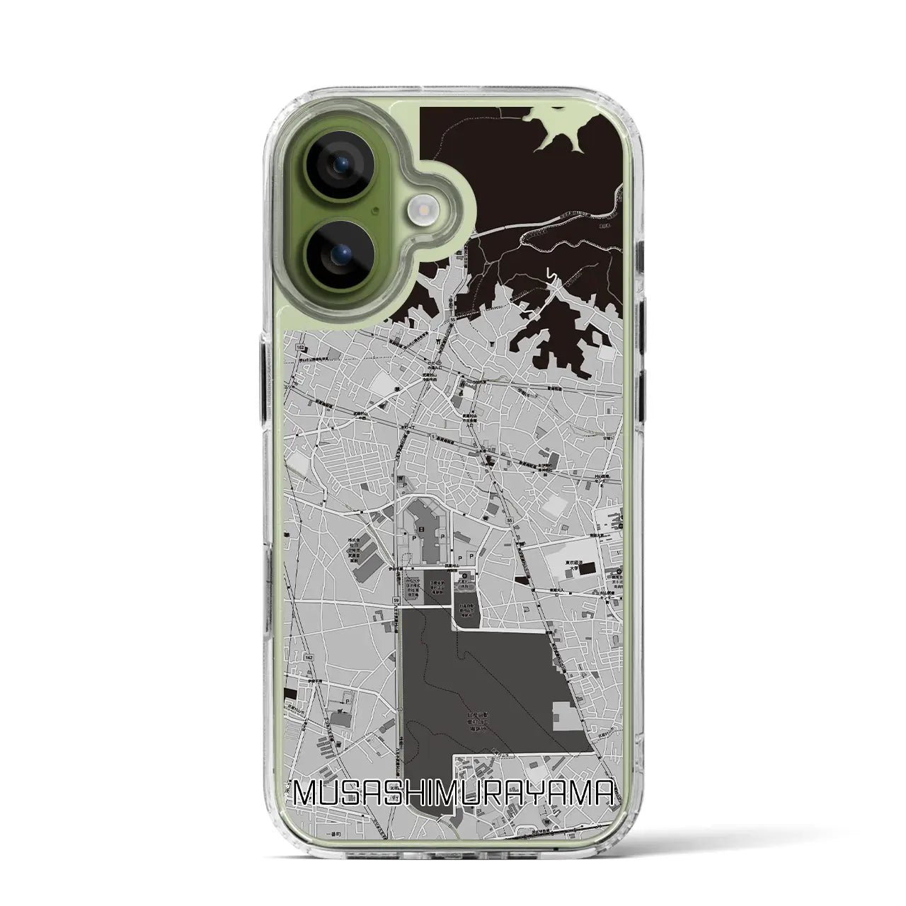 【武蔵村山（東京都）】地図柄iPhoneケース（MagSafeタイプ）