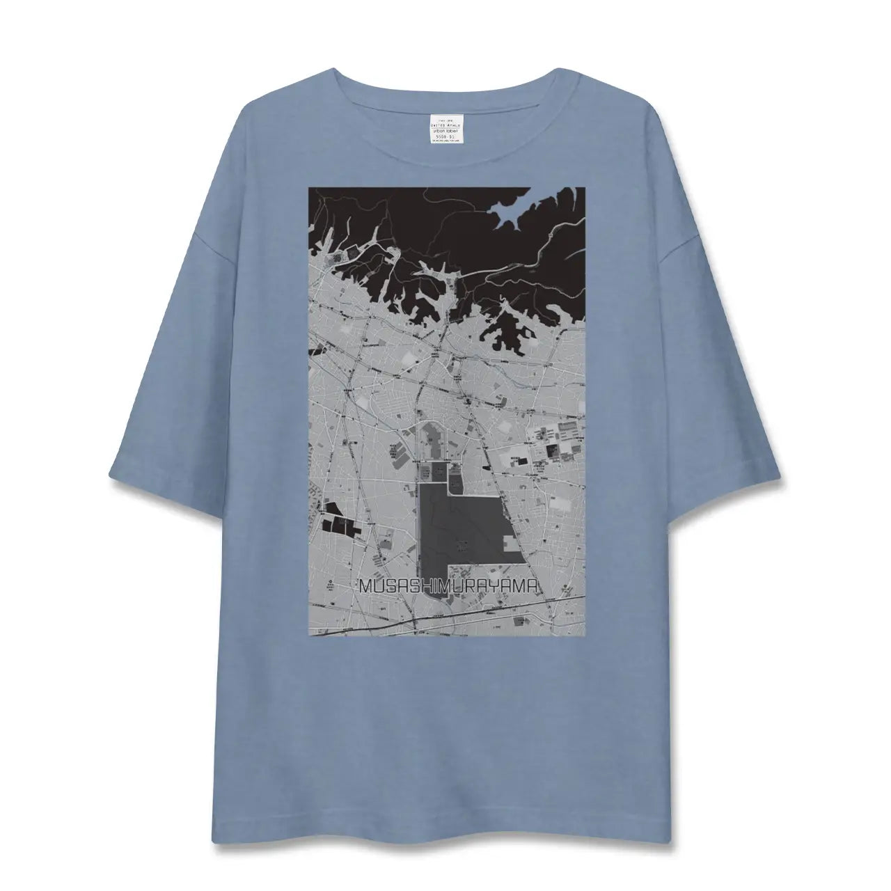 【武蔵村山（東京都）】地図柄ビッグシルエットTシャツ