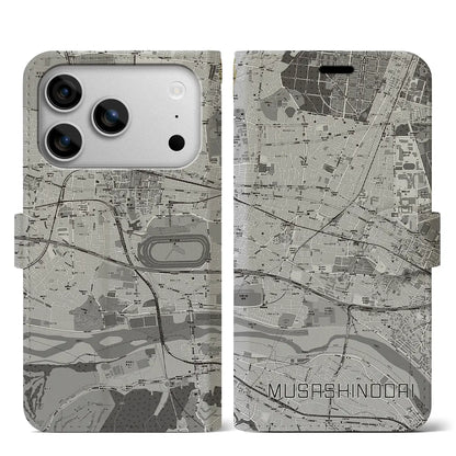 【武蔵野台（東京都）】地図柄iPhoneケース（手帳タイプ）