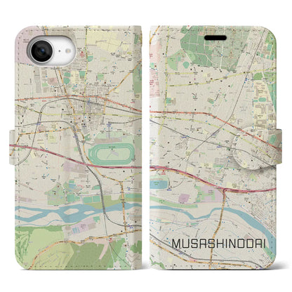 【武蔵野台（東京都）】地図柄iPhoneケース（手帳タイプ）