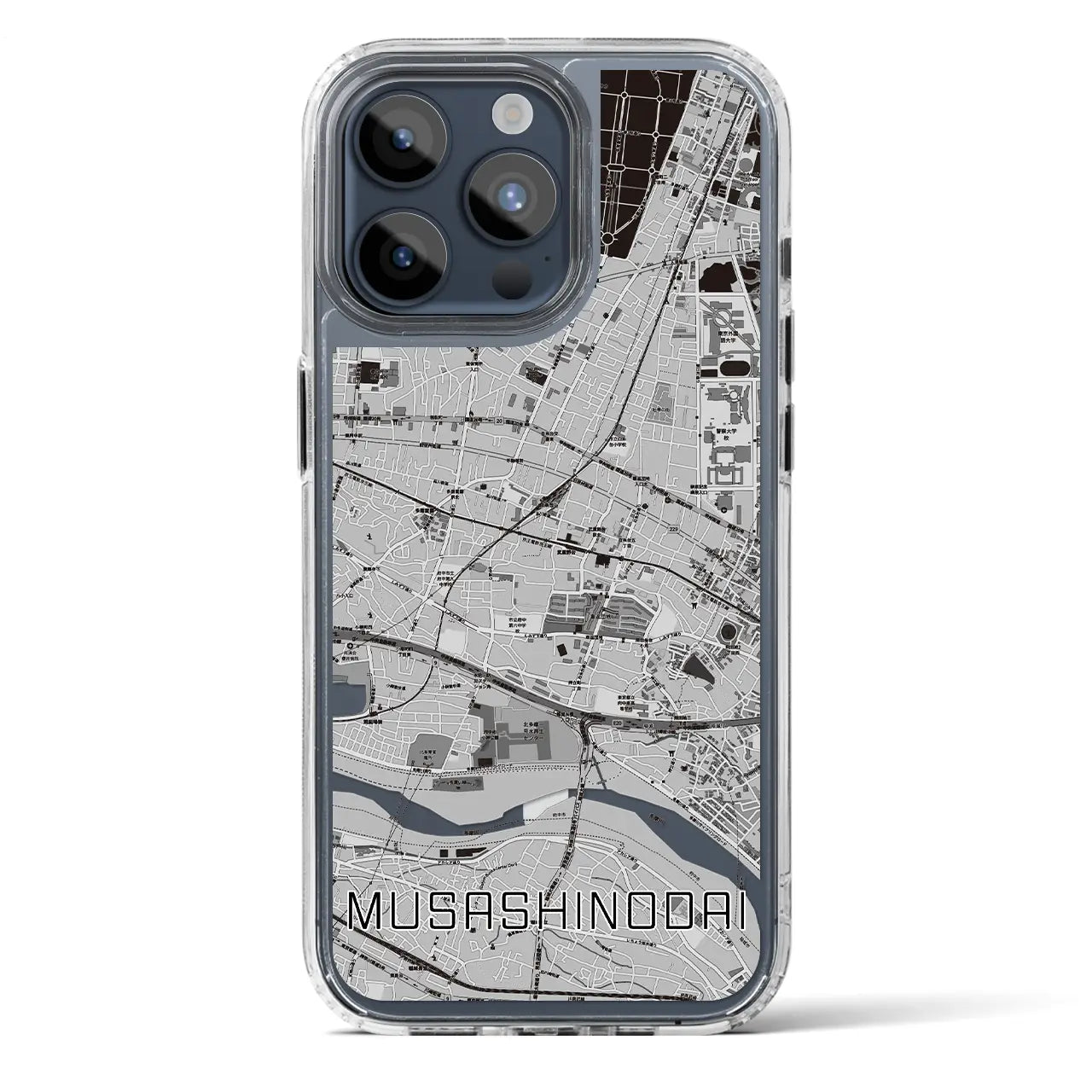 【武蔵野台（東京都）】地図柄iPhoneケース（MagSafeタイプ）