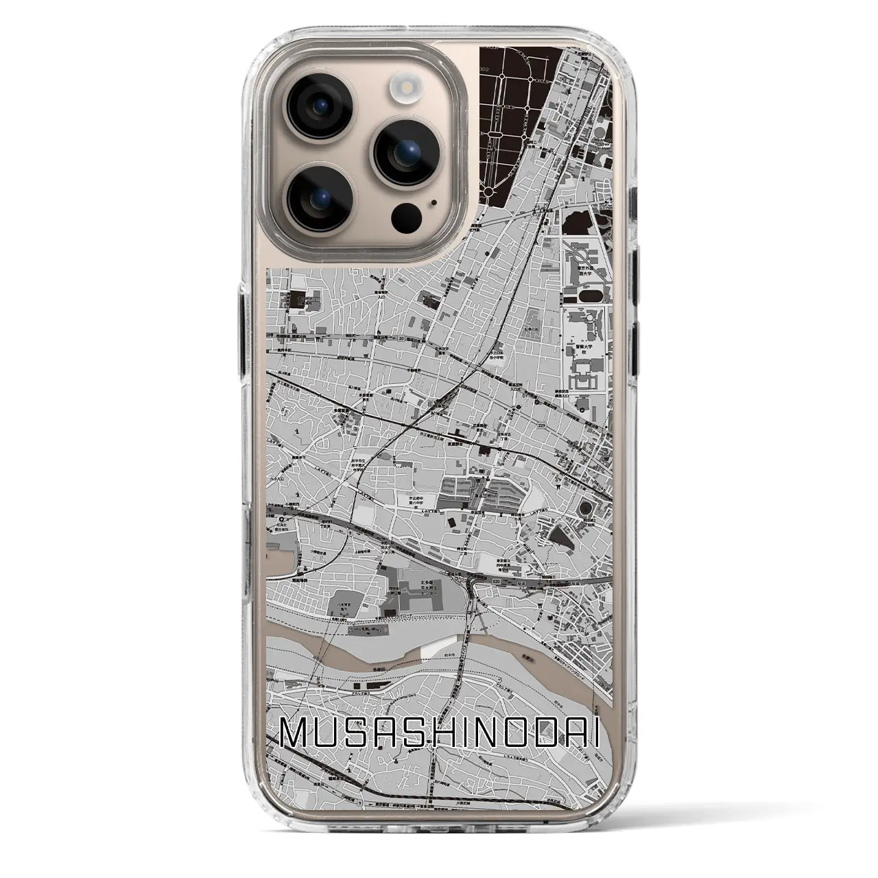 【武蔵野台（東京都）】地図柄iPhoneケース（MagSafeタイプ）