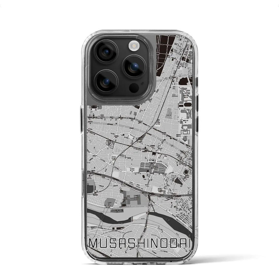 【武蔵野台（東京都）】地図柄iPhoneケース（MagSafeタイプ）