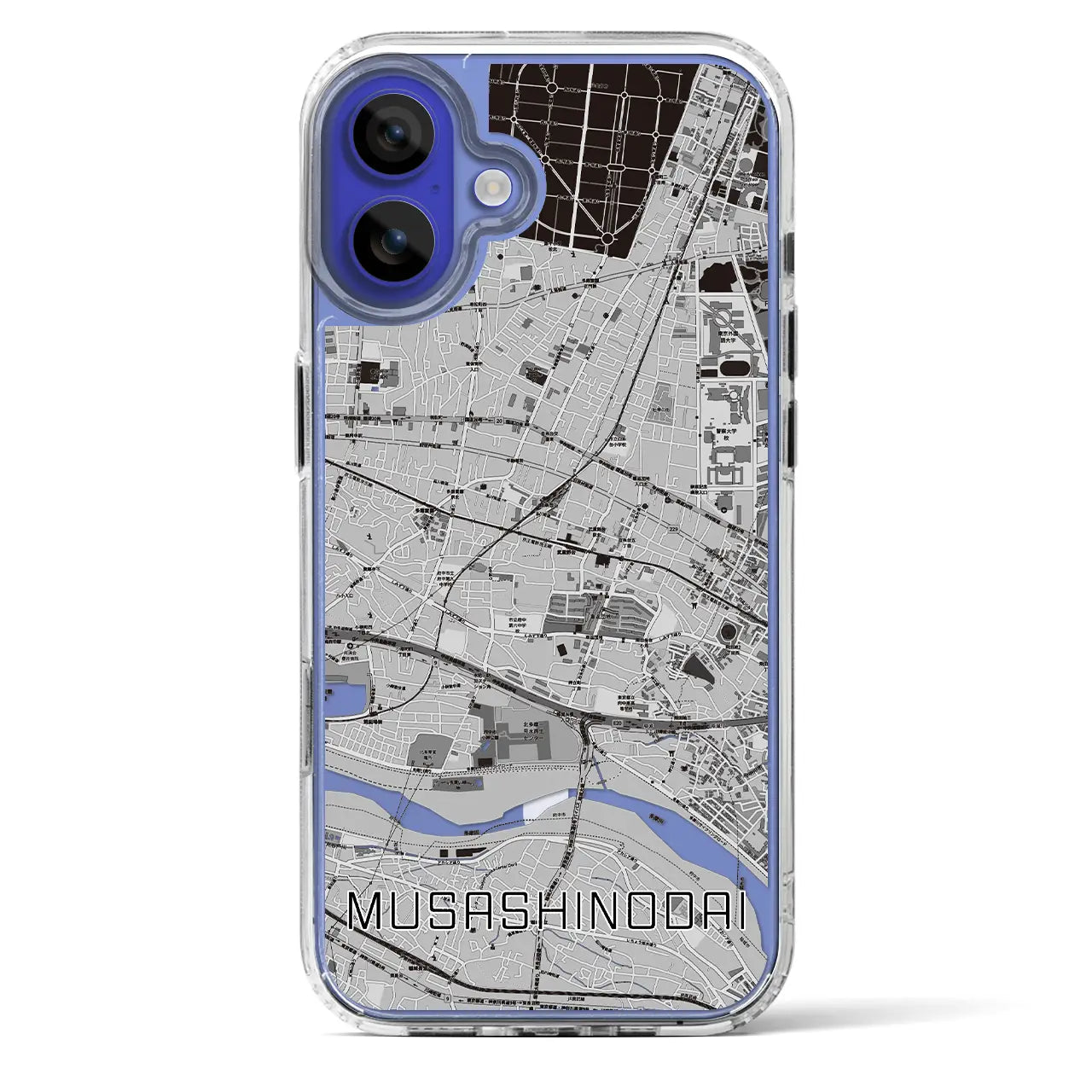 【武蔵野台（東京都）】地図柄iPhoneケース（MagSafeタイプ）