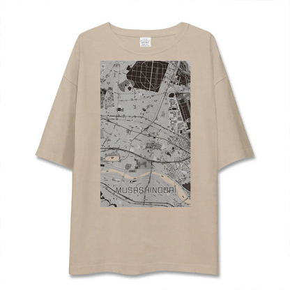 【武蔵野台（東京都）】地図柄ビッグシルエットTシャツ