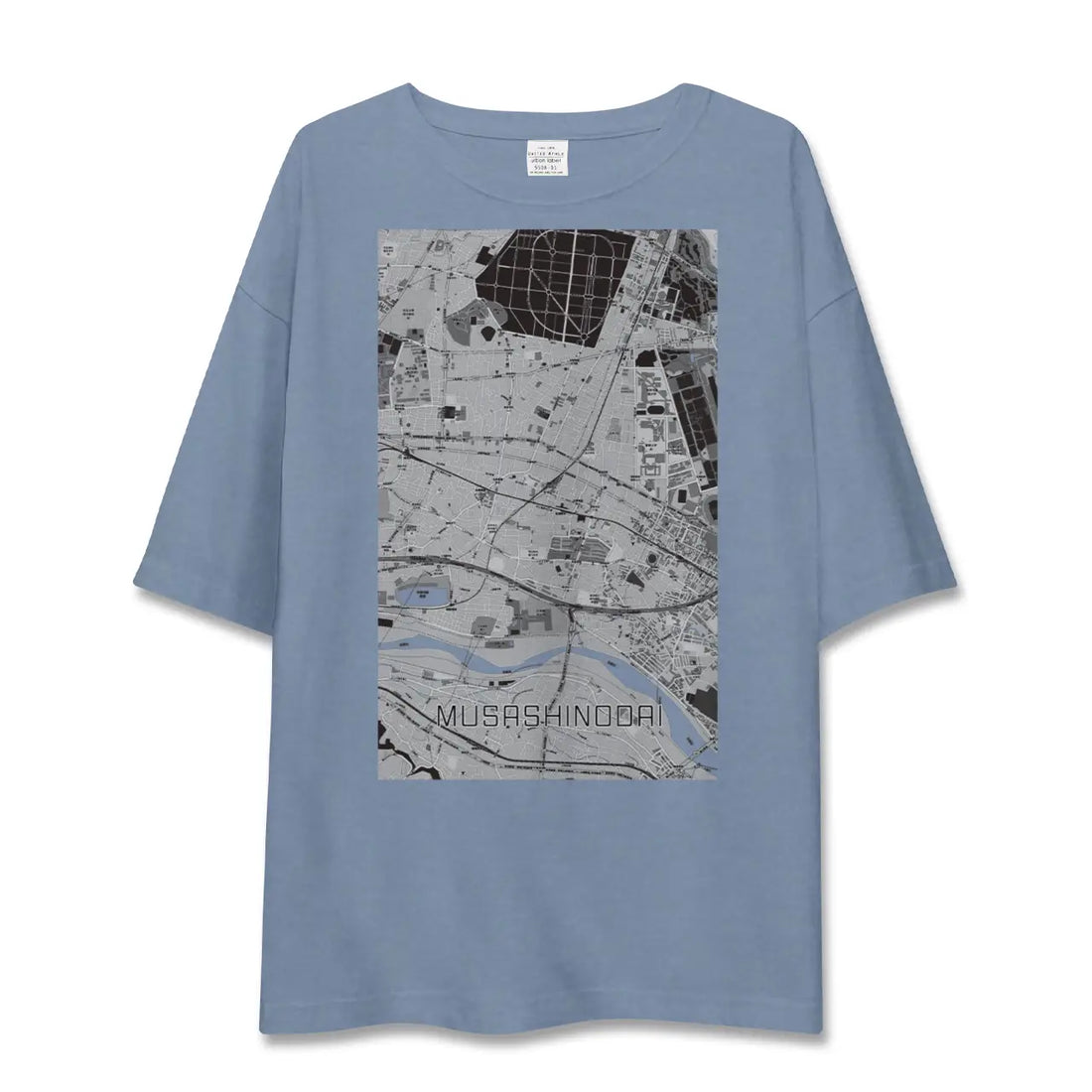 【武蔵野台（東京都）】地図柄ビッグシルエットTシャツ
