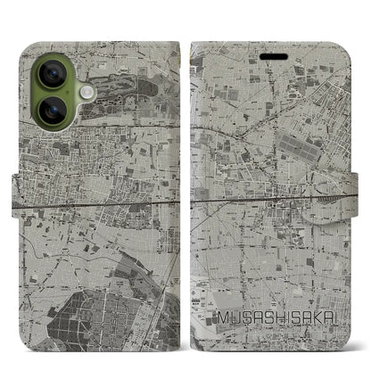 【武蔵境2（東京都）】地図柄iPhoneケース（手帳タイプ）