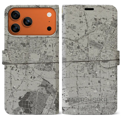 【武蔵境2（東京都）】地図柄iPhoneケース（手帳タイプ）