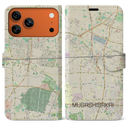 【武蔵境（東京都）】地図柄iPhoneケース（手帳タイプ）