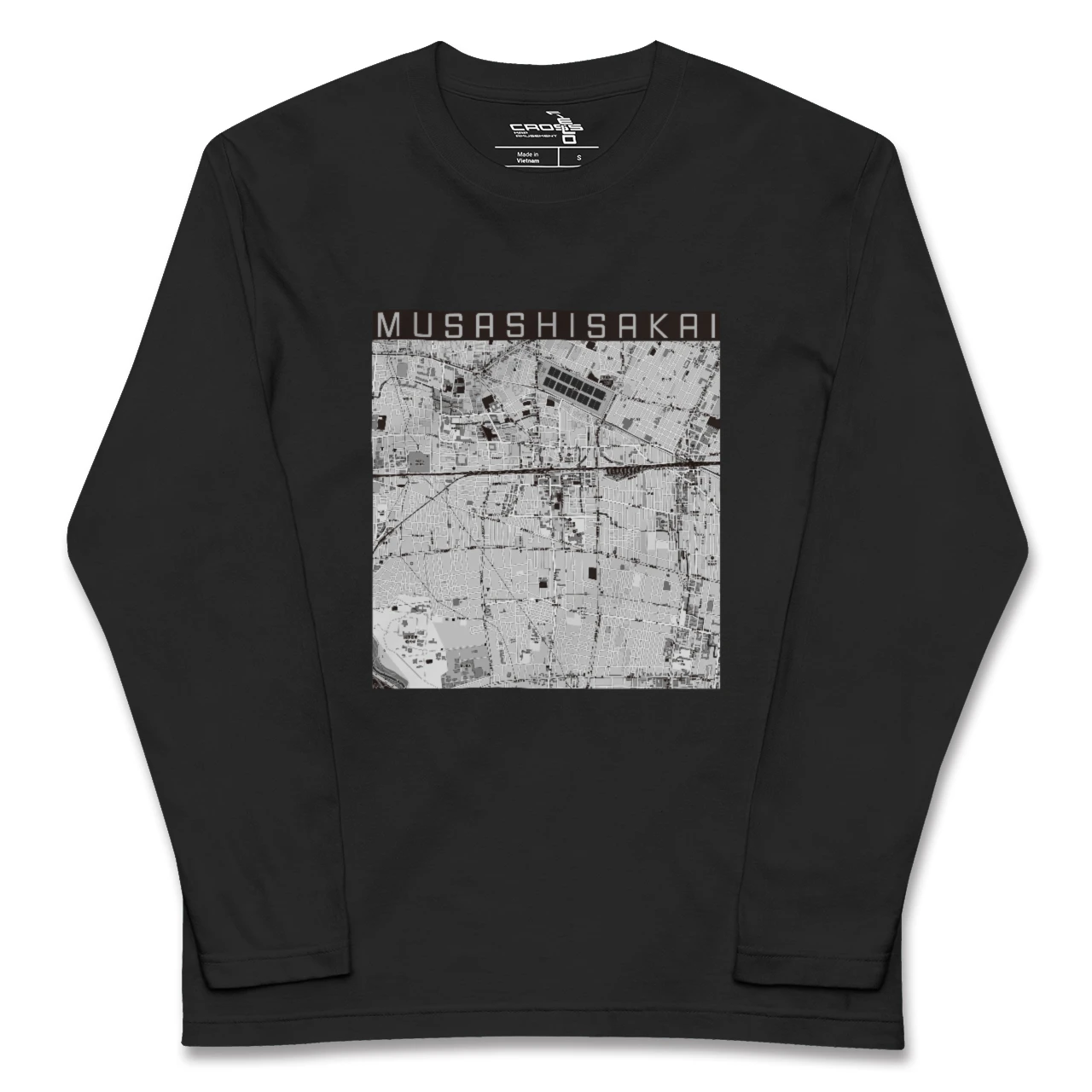 【武蔵境（東京都）】地図柄ロングスリーブTシャツ