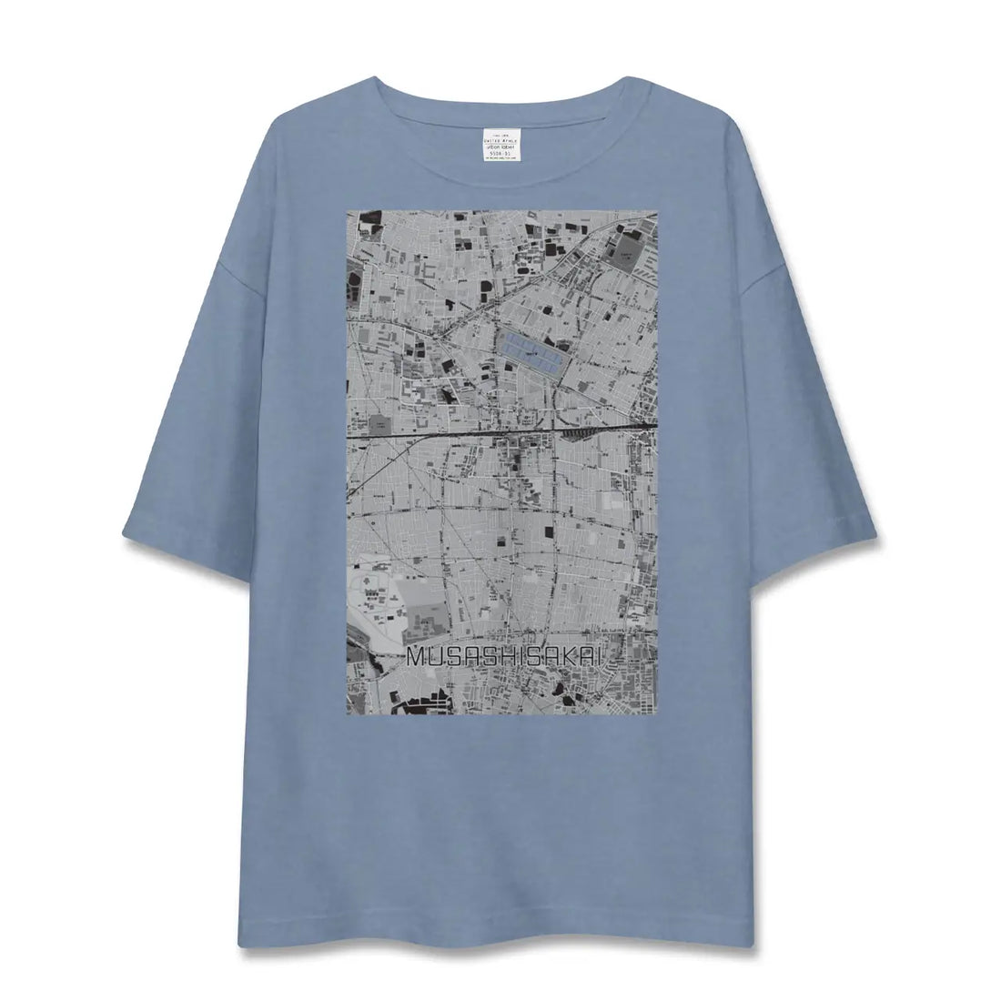 【武蔵境（東京都）】地図柄ビッグシルエットTシャツ