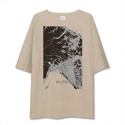 【むつ（青森県）】地図柄ビッグシルエットTシャツ