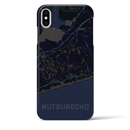 【六連町（愛知県）】地図柄iPhoneケース（バックカバータイプ）