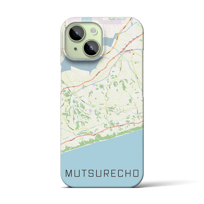 【六連町（愛知県）】地図柄iPhoneケース（バックカバータイプ）