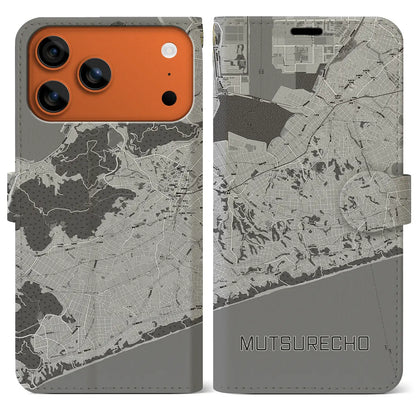 【六連町（愛知県）】地図柄iPhoneケース（手帳タイプ）