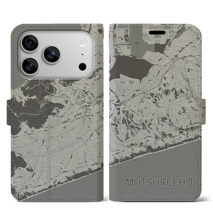 【六連町（愛知県）】地図柄iPhoneケース（手帳タイプ）