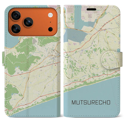 【六連町（愛知県）】地図柄iPhoneケース（手帳タイプ）