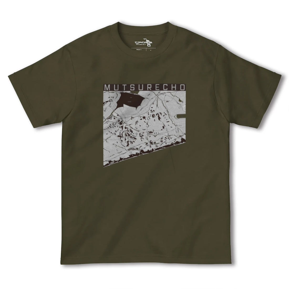 【六連町(愛知県)】地図柄ヘビーウェイトTシャツ